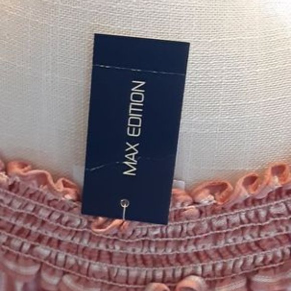 NWT MAX EDITION Peasant Blouse Rayon/Poly Blend Size Medium - Picture 5 of 8